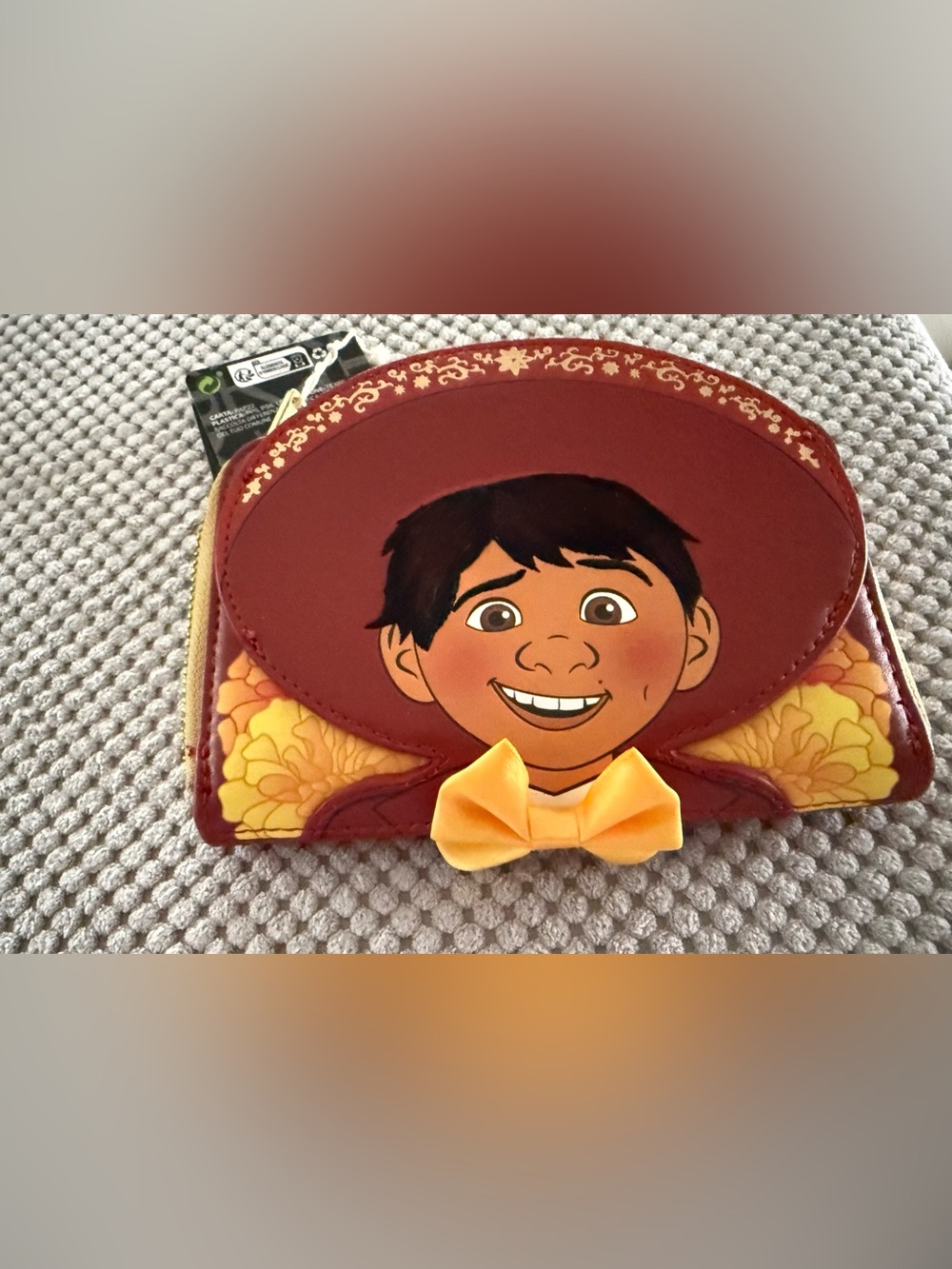 Red COCO Character Wallet with Yellow Bow